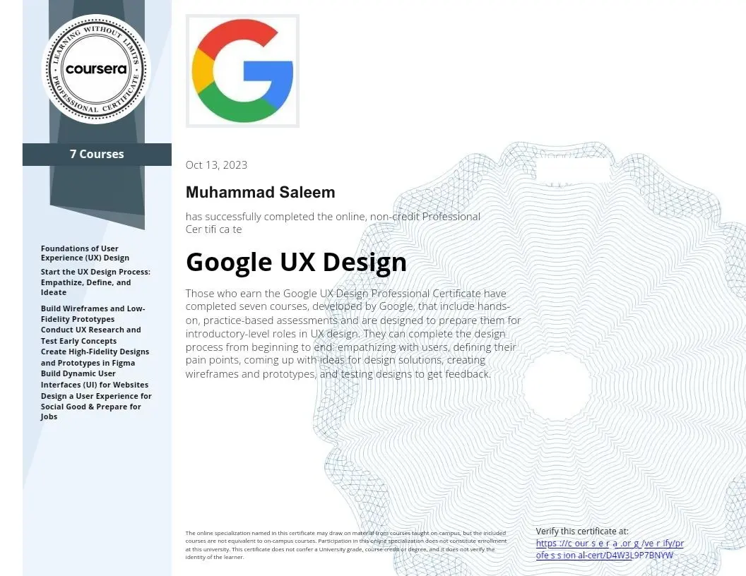 Google UX