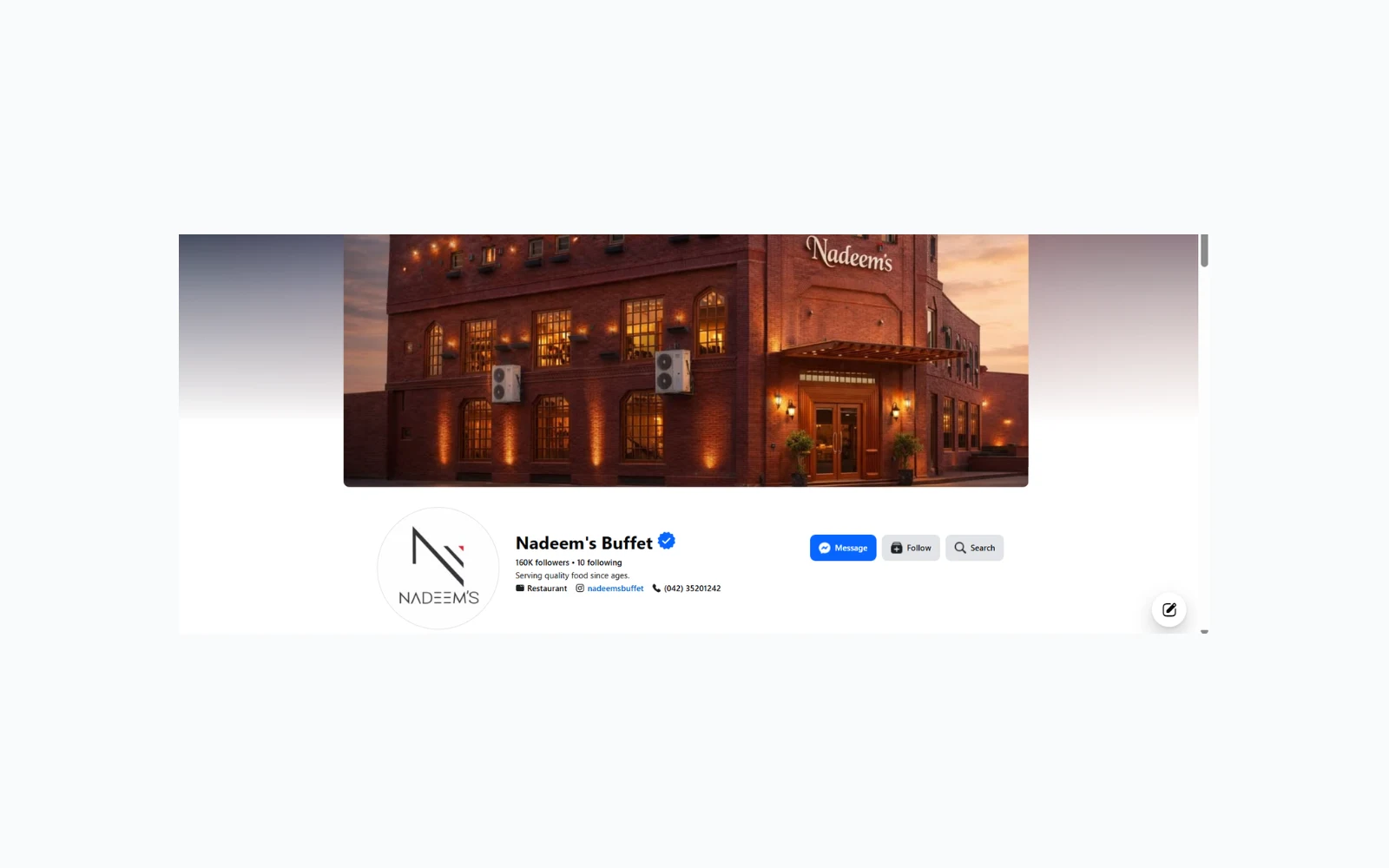 Nadeem's Buffet Lahore